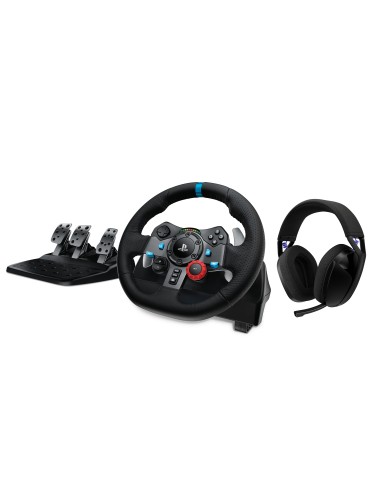 LOGITECH G29+G321 PS4/PS5 VOLANTE + CUFFIA WIRELESS GAMING