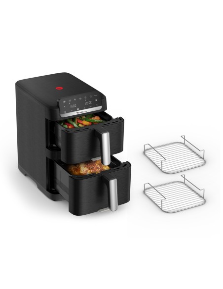 MOULINEX EZ7568 FRIGGITRICE AD ARIA 10,0 LT DOPPIO CESTELLO VERTICALE