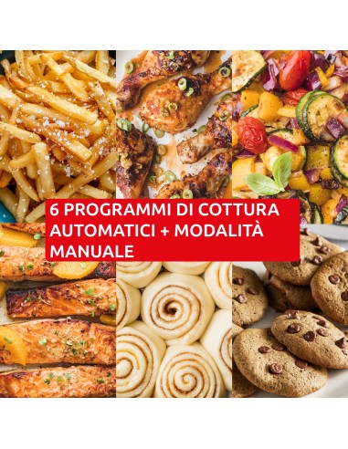 MOULINEX EZ7568 FRIGGITRICE AD ARIA 10,0 LT DOPPIO CESTELLO VERTICALE