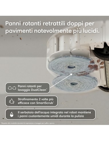 IROBOT ROOMBA PLUS 575 ROBOT AUTOWASH DOCK 2MOP ANTIG. 25.000PA WHITE