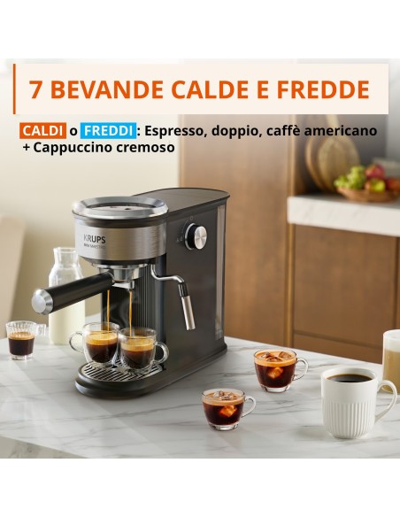 KRUPS XP350A MACCHINA CAFFE' MINI MAESTRO CIALDA/POLVERE MANUALE 20BAR
