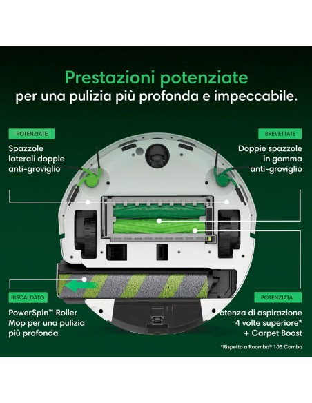 IROBOT ROOMBA PLUS 775 ROBOT AUTOWASH ROLLER ANTIGROV. 30.000PA WHITE