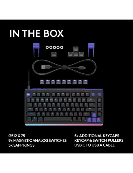 LOGITECH G512X 75 TASTIERA MECCANICA GAMING