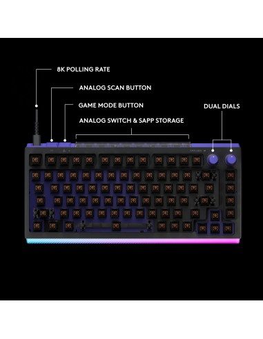 LOGITECH G512X 75 TASTIERA MECCANICA GAMING