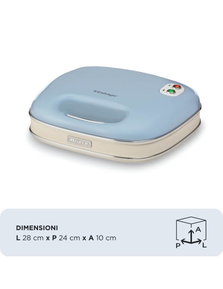 ARIETE 1963 TOSTIERA SANDWICH MAKER VINTAGE CELESTE