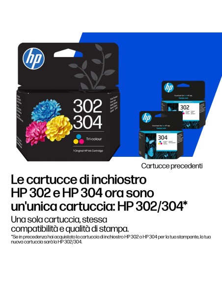 HP 304/302 COLORE B7RT6AE CARTUCCIA 2,0ML