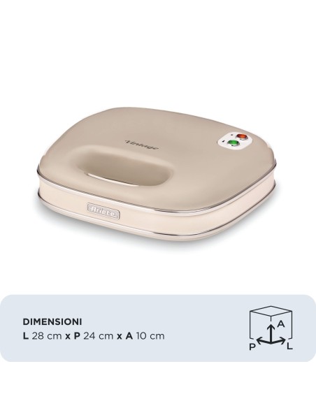 ARIETE 1963 TOSTIERA SANDWICH MAKER VINTAGE BEIGE