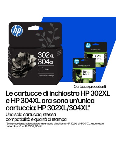 HP 304XL/302XL NERO B7RT9AE CARTUCCIA 5,5ML
