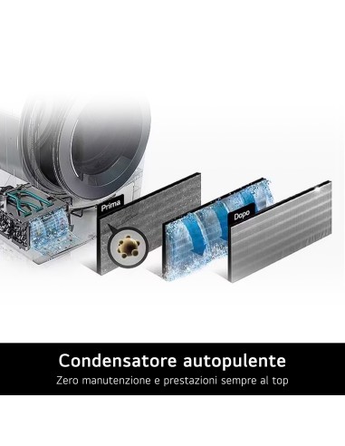 LG RHX7010TBB ASCIUG. C 10KG DUAL INVERTER SERIE X7 NERA