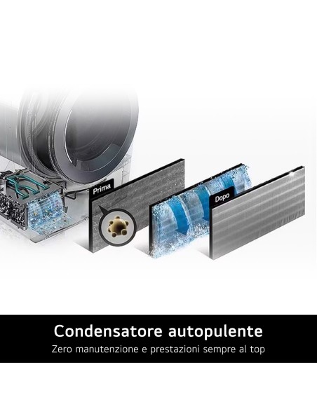 LG RHX7010TBB ASCIUG. C 10KG DUAL INVERTER SERIE X7 NERA