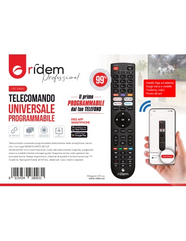 KARMA CRC X5800 TELECOMANDO UNIVERSALE TV PROGRAMMABILE CON APP