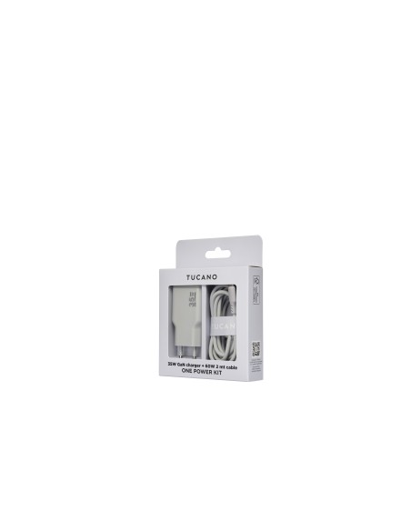 TUCANO MA-ONEPOWKIT-G ONE ALIM.RETE 35W + CANO USB-C 60W 2M SILVER