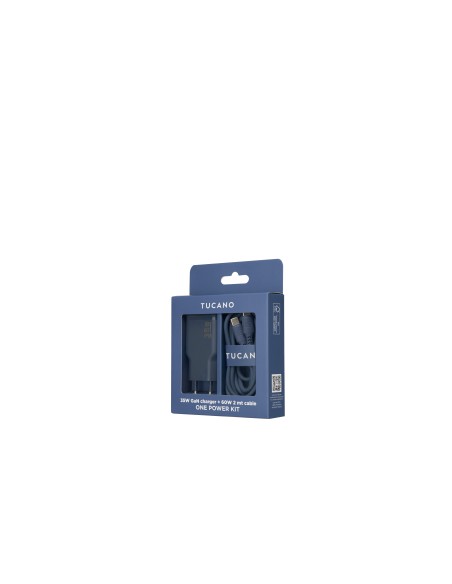 TUCANO MA-ONEPOWKIT-B ONE ALIM.RETE 35W + CANO USB-C 60W 2M BLU