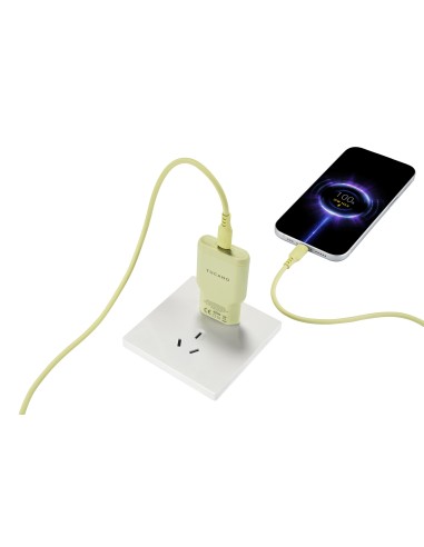 TUCANO MA-ONEPOWKIT-Y ONE ALIM.RETE 35W + CANO USB-C 60W 2M GIALLO