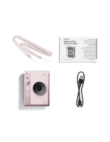 FUJIFILM INSTAX MINI EVO ROSA USB-C FOTOCAMERA IBRIDA DIG/ISTANT BT