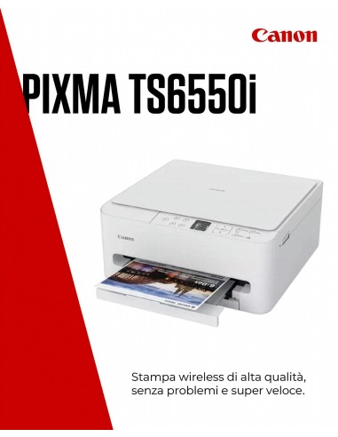 CANON TS6550I STAMPANTE AIO PIXMA INKJET 3IN1 WIFI/ADF/BLACK
