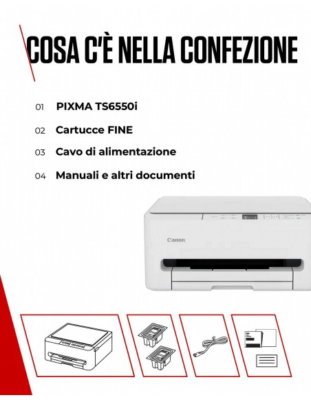 CANON TS6550I STAMPANTE AIO PIXMA INKJET 3IN1 WIFI/ADF/BLACK