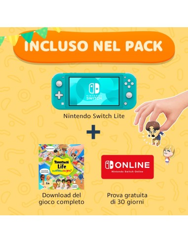 NINTENDO CONSOLE SWITCH LITE +     TOMODACHI LIFE
