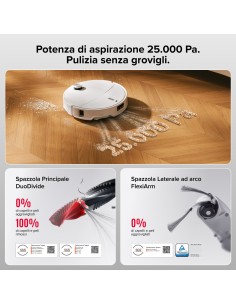 ROBOROCK QR EDGE 2 PRO ROBOT 2SPAZZOLE + 2MOP 25.000PA SUP.OST. 4CM 2