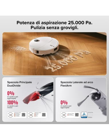 ROBOROCK QR EDGE 2 PRO ROBOT 2SPAZZOLE + 2MOP 25.000PA SUP.OST. 4CM