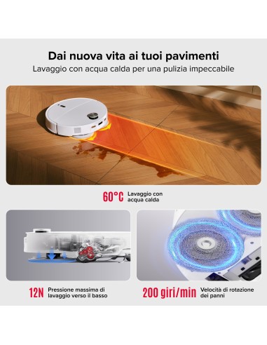 ROBOROCK QR EDGE 2 PRO ROBOT 2SPAZZOLE + 2MOP 25.000PA SUP.OST. 4CM
