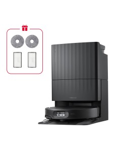 ROBOROCK QR EDGE 2X ROBOT 2SPAZZOLE + 2MOP BLACK 25.000PA SUP.OST.2CM