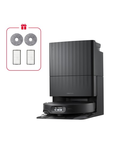 ROBOROCK QR EDGE 2X ROBOT 2SPAZZOLE + 2MOP BLACK 25.000PA SUP.OST.2CM