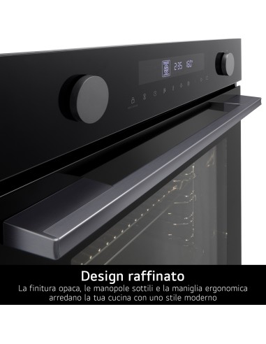 LG WS5D7230G FORNO A 60CM 72L 11PR PIROLITICO AIRFRY 250° BLACK GLASS