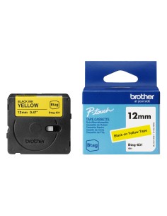 BROTHER BTAG631 NASTRO ETICHETTATRICE 12MM/4M NERO SU GIALLO