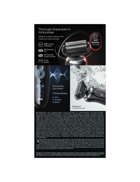 BRAUN SERIE 7 72-N1000SF1 RASOIO   NERO + 1 ACCESSORIO