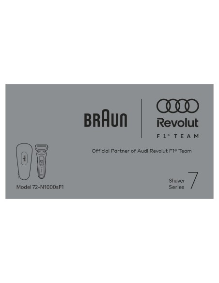BRAUN SERIE 7 72-N1000SF1 RASOIO   NERO + 1 ACCESSORIO