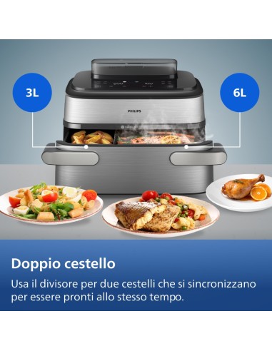 PHILIPS NA565/02 FRIGGITRICE AD    ARIA 9,5LT 8PROG. DISPLAY DIGITALE