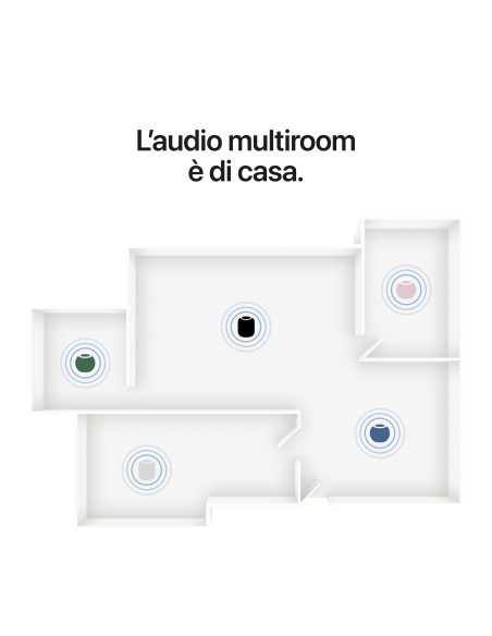 APPLE MGHJ4QL/A HOMEPOD MINI 2 NERO ASSISTENTE VOCALE