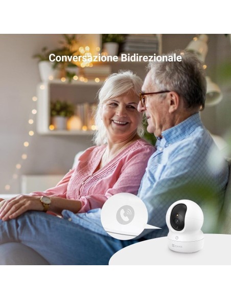 EZVIZ H6C G1 3MP VIDEOCAMERA WIFI MOTORIZZATA DA INTERNO 360 VIS.NOTT