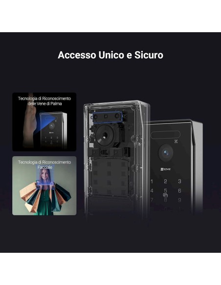 EZVIZ HP7 PRO VIDEOCITOFONO WIFI NERO
