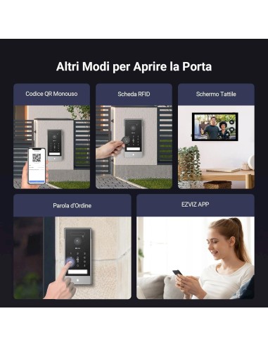 EZVIZ HP7 PRO VIDEOCITOFONO WIFI NERO