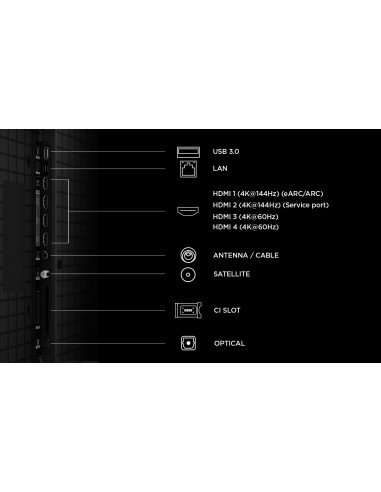 TCL 98P8L TVC98" QD-MINILED 144HZ  TVSAT/AUDIO ONKYO + SUBWOOFER