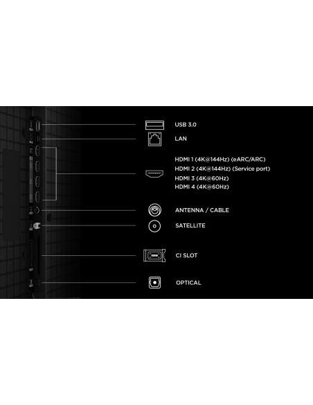 TCL 98P8L TVC98" QD-MINILED 144HZ  TVSAT/AUDIO ONKYO + SUBWOOFER