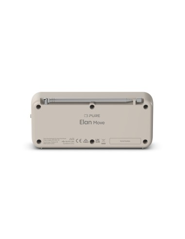 PURE ELAN MOVE SABBIA RADIOSVEGLIA DAB/FM/BT-IN ALIM.USB-C LCD 1,4"