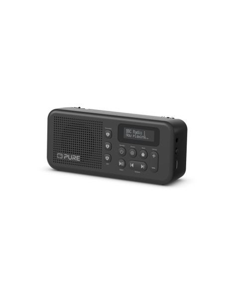 PURE ELAN MOVE NERO RADIOSVEGLIA DAB/FM/BT-IN ALIM.USB-C LCD 1,4"