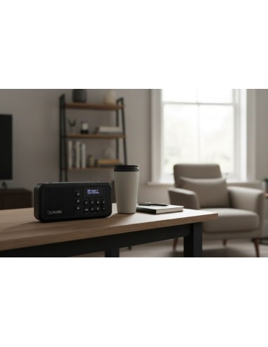 PURE ELAN MOVE NERO RADIOSVEGLIA DAB/FM/BT-IN ALIM.USB-C LCD 1,4"
